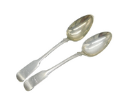 William Whitecross Aberdeen Provincial Sterling Silver Teaspoons Antique