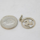 Sterling Silver Isle of Man Charm Pendant Vintage c1970