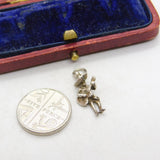 Sterling Silver Spanish Guitar Musician Charm Pendant Vintage c1970