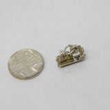 Sterling Silver Railway Train Charm Pendant Vintage c1970