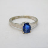Sterling Silver & Sapphire Set Dress Ring Vintage c1990s