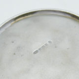 Sterling Silver & Moss Agate Topped Trinket Pot Vintage 1977 Birmingham