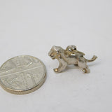 Sterling Silver Lion Charm Pendant Vintage c1970