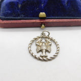 Sterling Silver Cancer the Crab Zodiac Charm Pendant Vintage c1970