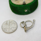Sterling Silver Hunting Horn Charm Pendant Vintage c1970