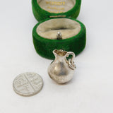 Sterling Silver Wine Jug Charm Pendant Vintage c1970