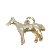 Sterling Silver Pony Or Horse Charm Pendant Vintage c1970