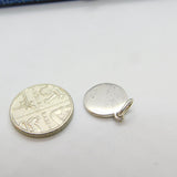 Sterling Silver 'Chic' Circular Charm Pendant Vintage c1970