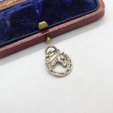 Sterling Silver Good Luck Horseshoe Charm Pendant Vintage c1970