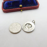 Sterling Silver 'Ottawa' Maple Leaf Tourist Charm Pendant Vintage c1970