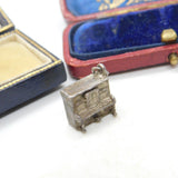 Sterling Silver Upright Piano Music Charm Pendant Vintage c1970