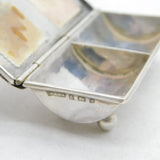 Victorian Sterling Silver Double Postage Stamp Box Antique 1900 Birmingham