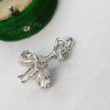 Sterling Silver Flamenco Dancer Charm Pendant Vintage c1970