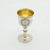 William IV Sterling Silver IHS Travelling Communion Chalice Antique 1835 London
