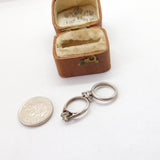 Sterling Silver Engagement & Wedding Ring Charm Pendant Vintage c1970