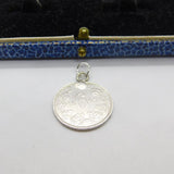 Sterling Silver Sixpence Coin Republic of South Africa Charm 1897