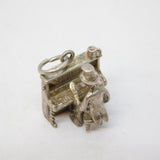 Sterling Silver Piano Player Charm Pendant Vintage c1970