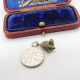 Sterling Silver Ringing Bell Charm Pendant Vintage c1970