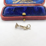 Sterling Silver Musical Trumpet Charm Pendant Vintage c1970