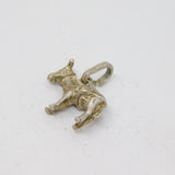 Sterling Silver Donkey Or Mule Charm Pendant Vintage c1970