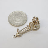 Sterling Silver Baby in the Scale Charm Pendant Vintage c1970s