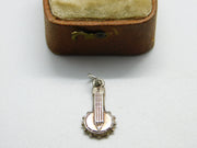 Sterling Silver Mexican Banjo Charm Pendant Vintage c1970