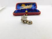 Sterling Silver Old Mother Hubbard Boot Charm Pendant Vintage c1970
