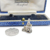 Sterling Silver Opening Couple in the Church Charm Pendant Vintage c1970