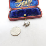 Sterling Silver Poodle Dog Charm Pendant Vintage c1970