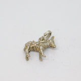 Sterling Silver Donkey Or Mule Charm Pendant Vintage c1970