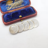 Queen Victoria & William IV Sterling Silver Fourpence Groat Brooch c1840 Antique