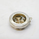 Victorian Scottish Sterling Silver, Granite & Agate Cross Pendant Antique c1860s