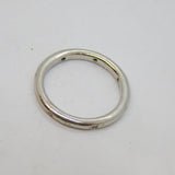 Sterling Silver 7 White Topaz Modernist Band Ring Contemporary c2000 Size R
