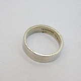 Sterling Silver Mexican Plain Band Wedding Ring Vintage c1990 Size N 1/2