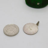 Sterling Silver Enamel St Christopher Travel Charm Pendant Vintage c1970