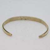 Sterling Silver MKL Zuni Turquoise Inlay Handmade Cuff Bangle Vintage c1970