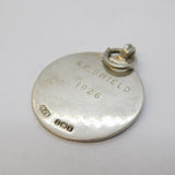 Sterling Silver Gilt & Enamel Sunday School Fob Medal Antique 1925 Birmingham