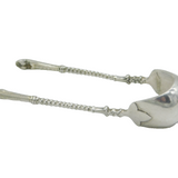 Victorian Pair of Sterling Silver Novelty Cloven Hoof Sugar Tongs Antique London