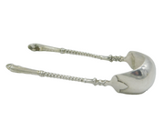 Victorian Pair of Sterling Silver Novelty Cloven Hoof Sugar Tongs Antique London