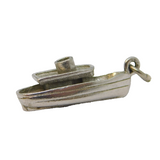Sterling Silver Steam Ship Charm Pendant Vintage c1970s