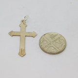 Sterling Silver Cross Charm Pendant Vintage c1970
