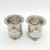 George III Regency Old-Sheffield Silver Plated Bottle Coasters Antique c1820s