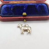 Sterling Silver Angry Donkey Charm Pendant Vintage c1970