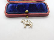 Sterling Silver Angry Donkey Charm Pendant Vintage c1970