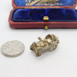 Sterling Silver Traditional Motor Car Charm Pendant Vintage c1970