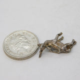 Sterling Silver Buck Deer Charm Pendant Vintage c1970s