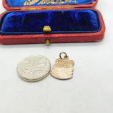 Sterling Silver & Enamel Ilfracombe Devon Shield Charm Pendant Vintage c1970