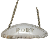 Sterling Silver Port Decanter Label Vintage 1964 Birmingham