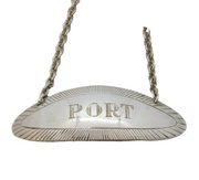 Sterling Silver Port Decanter Label Vintage 1964 Birmingham
