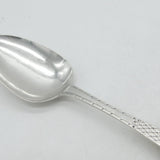 Channel Islands Georgian Sterling Silver Floral Tablespoon Antique Jersey